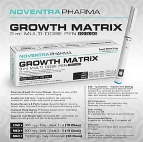 NOVENTRA GROWTH MATRIX COMPOUND PEPTIDE PEN 3ML