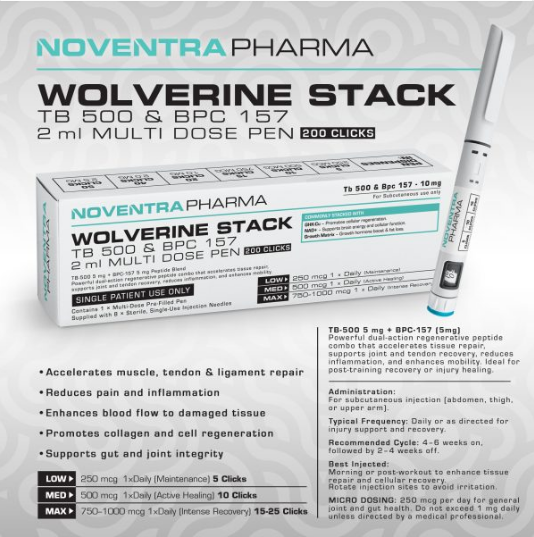 NOVENTRA WOLVERINE COMPOUND PEPTIDE 10MG PEN 2ML