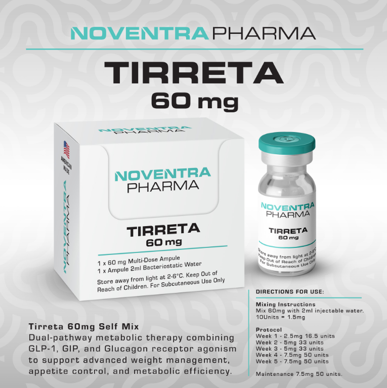 NOVENTRA HYBRID COMPOUND PEPTIDE VIAL (TIRZEPATIDE+RETATRUTIDE) 60MG
