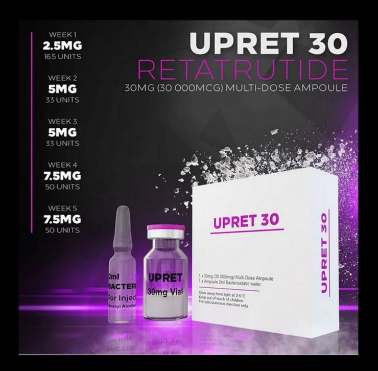 UPA LABS RETATRUTIDE COMPOUND PEPTIDE 30MG VIAL SELF MIX